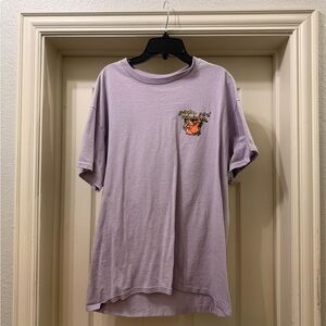 Women's Lavender Graphic Short-Sleeve Tee - Relaxed Crew